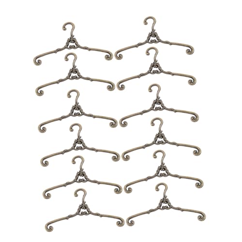 GARIOUANS 12 Stück Teiliges Mini Kleiderbügel aus Retro Metall Miniatur Puppenhaus Kleiderstangen für Puppenkleidung Schonend mit Glatter Oberfläche für Puppenhaus und Kinderzimmer Zubehör GARIOUANS 12 Stück Teiliges Mini Kleiderbügel aus Retro Metall Miniatur Puppenhaus Kleiderstangen für Puppenkleidung Schonend mit Glatter Oberfläche für Puppenhaus und Kinderzimmer Zubehör von GARIOUANS