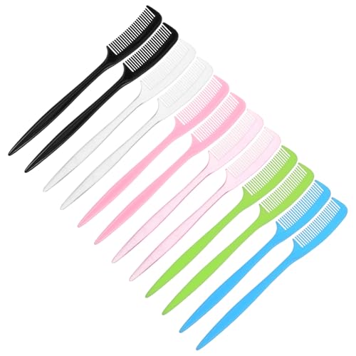 GARIOUANS 12 Stück Teiliges Puppenhaarkamm Set Kompakt Feinzahnig Spitzkamm Vielseitige Styling und Pflegeaccessoires für Puppenhaar für Kreatives Frisurengestalten und Haarentwirrung von GARIOUANS