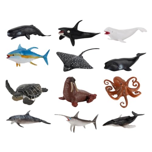 GARIOUANS 12 Stück Teiliges Tierfiguren aus Realistische Meeres Lebenswelt Modelle für Sandtisch Dekoration Lernspielzeug Geburtstagsgeschenk GARIOUANS 12 Stück Teiliges Tierfiguren aus Realistische Meeres Lebenswelt Modelle für Sandtisch Dekoration Lernspielzeug Geburtstagsgeschenk von GARIOUANS