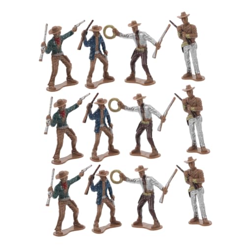 GARIOUANS 12 Stück Teiliges Western Cowboy Figuren Bunte Wildwest Modelle aus Kunststoff Vielseitige Partydekoration für Western Motto Pädagogisch Wertvolle Spielzeugfiguren GARIOUANS 12 Stück Teiliges Western Cowboy Figuren Bunte Wildwest Modelle aus Kunststoff Vielseitige Partydekoration für Western Motto Pädagogisch Wertvolle Spielzeugfiguren von GARIOUANS
