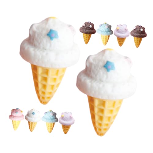 GARIOUANS 15 Stück Teiliges Künstliches Eiscreme Modell aus Sicherem Resin Farbenfrohe Eistüten Dekofiguren für Ladendekoration Fotorequisiten und Realistische Simulation für Vielseitige GARIOUANS 15 Stück Teiliges Künstliches Eiscreme Modell aus Sicherem Resin Farbenfrohe Eistüten Dekofiguren für Ladendekoration Fotorequisiten und Realistische Simulation für Vielseitige von GARIOUANS