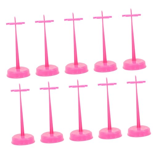 GARIOUANS 15 Stück Teiliges Kunststoff Stabiles Action Figure Display Halterung Doll Stand für Flache Oberflächen Geeignet für Puppen Einfacher und Langlebiger Puppenhalter von GARIOUANS