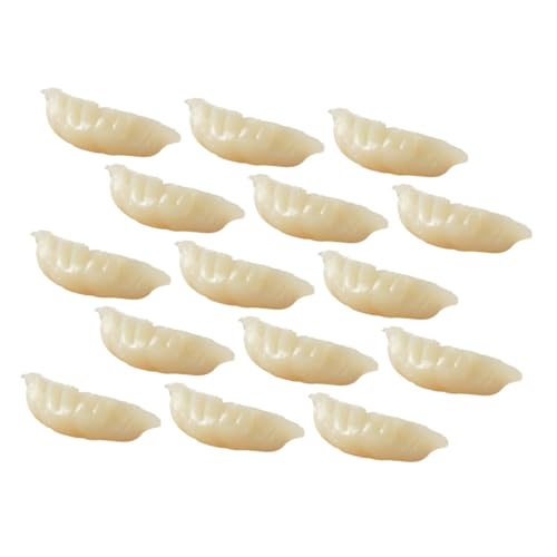 GARIOUANS 15 Stück Teiliges Mini Dumpling Modell Realistische Lebensnahe Dekoattrappen Haltbare Künstliche Teigtaschen für Restaurant Filmrequisiten Küchendekoration von GARIOUANS
