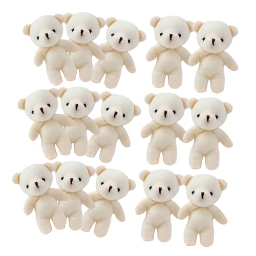 GARIOUANS 15 Stück Teiliges Mini Plüschbären Schlüsselanhänger Kuscheltier Anhänger Weiche Stofftiere Tragbare Deko Für Taschen Rucksack Geburtstagsfeier Geschenk von GARIOUANS