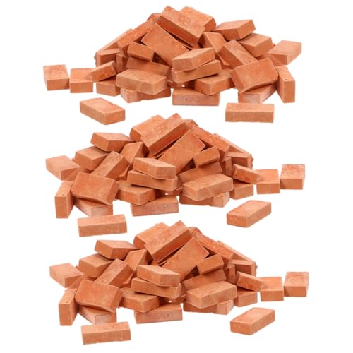 GARIOUANS 150 Stück Maßstab Clay Modellziegel für DIY Mikro Landschaftsbau Sandtisch Architektur Puppenhaus Dekoration von GARIOUANS