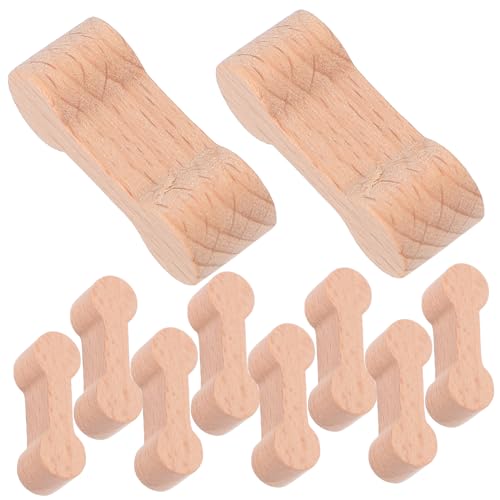 GARIOUANS 16 Stück Teiliges Holzschienen Verbinderset Stabile Zugverbindung Adapter für Kompatibel mit Holzeisenbahn Fördert Feinmotorik und Kreatives Schienendesign von GARIOUANS