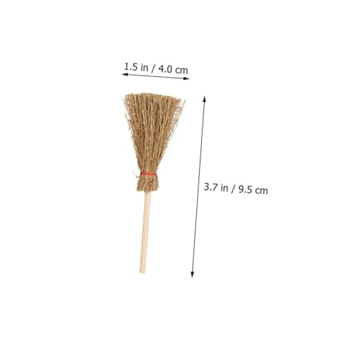 GARIOUANS 16 Stück Teiliges Mini Besen Simulation Brooms für Puppenstube und Mini Haus Dekoration Kleine Hausbesen als Foto Requisiten für Basteln und Miniatur Landschaftsgestaltung von GARIOUANS