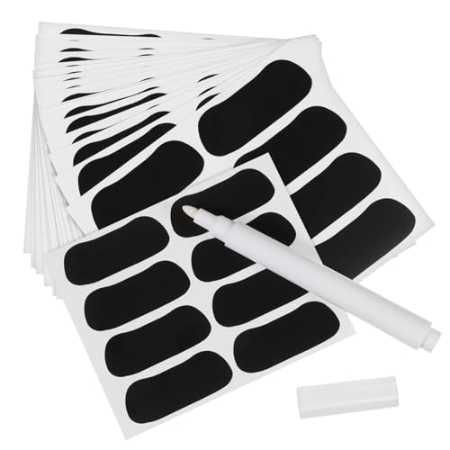 GARIOUANS 160 Stück Schwarze Sport Augenaufkleber für Baseball und Andere Sportarten Selbstklebende PVC Augenstreifen mit Weißem Marker Langlebig Schweißresistent und Blendungsreduzierend GARIOUANS 160 Stück Schwarze Sport Augenaufkleber für Baseball und Andere Sportarten Selbstklebende PVC Augenstreifen mit Weißem Marker Langlebig Schweißresistent und Blendungsreduzierend von GARIOUANS