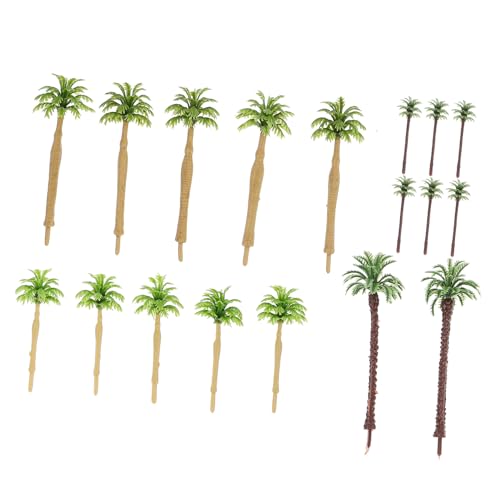 GARIOUANS 17 Stück Teiliges Miniatur Kokospalmen Modellset Leichte Künstliche Mikro Landschaftsbäume Verschiedenen für Sandtisch Dekoration DIY Garten und Modellbau von GARIOUANS
