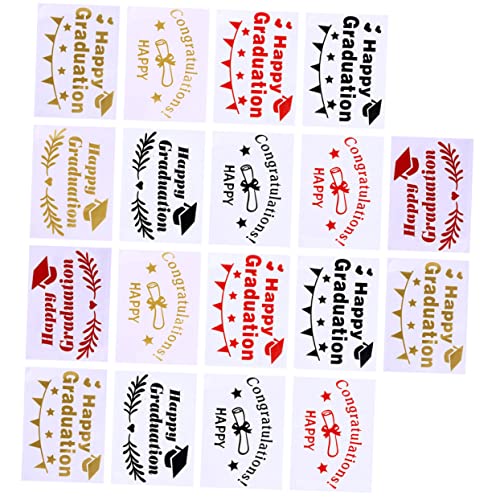 GARIOUANS 18 Blatt Graduation Balloon Sticker Selbstklebende Dekoaufkleber für Abschlussfeier Material Einfache Anwendung für Fröhliche und Diy Dekorationen GARIOUANS 18 Blatt Graduation Balloon Sticker Selbstklebende Dekoaufkleber für Abschlussfeier Material Einfache Anwendung für Fröhliche und Diy Dekorationen von GARIOUANS