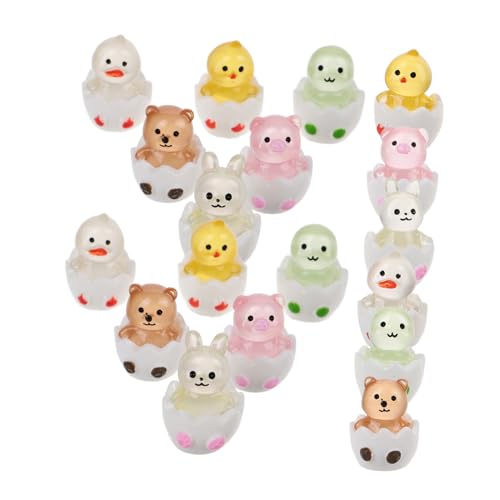 GARIOUANS 18 Stück Teiliges Leuchtender Miniatur Tierfiguren aus Harz Glow in The Dark Kleine Dekorative Mikro Landschaftsornamente für Garten Schreibtisch Kinderzimmer GARIOUANS 18 Stück Teiliges Leuchtender Miniatur Tierfiguren aus Harz Glow in The Dark Kleine Dekorative Mikro Landschaftsornamente für Garten Schreibtisch Kinderzimmer von GARIOUANS