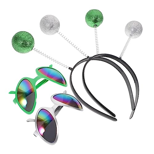 GARIOUANS 1Satz Alien Stirnband und Brillen Teiliges Kostümzubehör für Partys Festivals und Cosplay Augen und Lustige Designs für Erwachsene Robustes Kunststoffmaterial GARIOUANS 1Satz Alien Stirnband und Brillen Teiliges Kostümzubehör für Partys Festivals und Cosplay Augen und Lustige Designs für Erwachsene Robustes Kunststoffmaterial von GARIOUANS