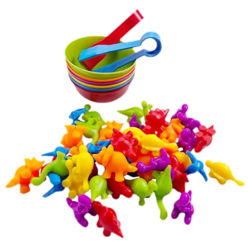 GARIOUANS 1Satz Dinosaurier Zählspielzeug Für Kleinkinder Von Dinosaurier Sortierspielzeug Zählen Vorstellungskraft Und Farbkognition Spaß Für Jahre Sicher von GARIOUANS