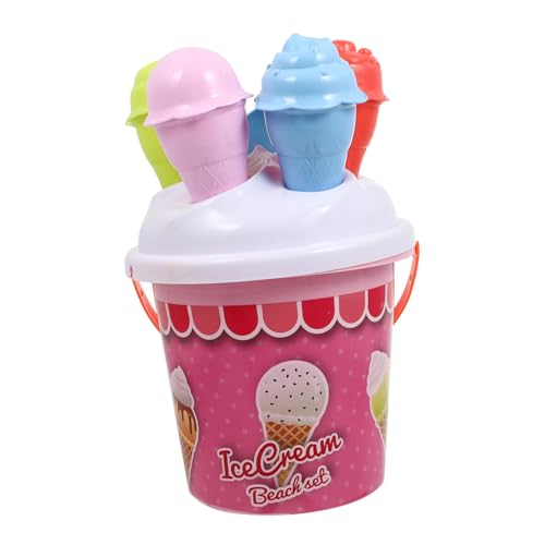 GARIOUANS 1Satz Eiscreme Strandspielzeug für Eimer Schaufel und Kreativen Förmchen für Sandkasten oder Strand Robust und Langlebig Fördert die Eltern Junge Mädchen Beziehung von GARIOUANS