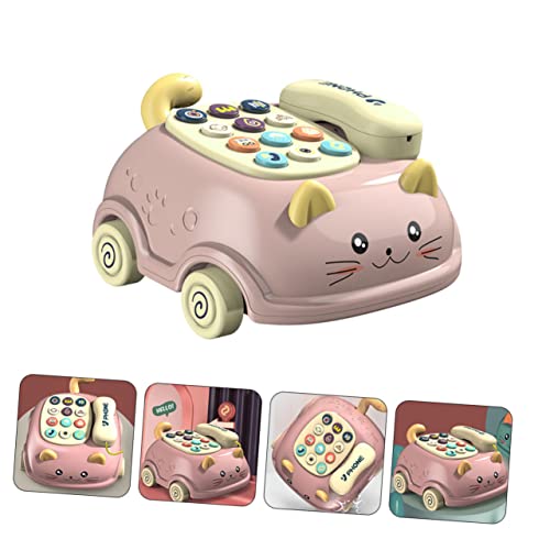 GARIOUANS Pädagogisches Kindertelefonspielzeug mit Musik Kunststoff Bunt für Kleinkinder Fördert Kreativität und Sprachentwicklung von GARIOUANS