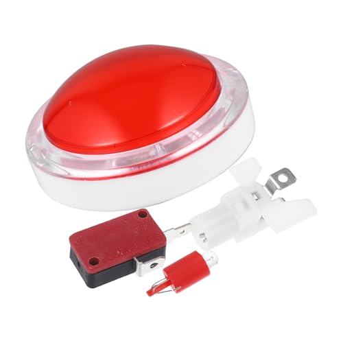 GARIOUANS 1Satz Gaming LED Button Switch Round Light Up Answer Button for Game Consoles for Game Nights Pubs Home Use Easy to Install with Excellent Texture GARIOUANS 1Satz Gaming LED Button Switch Round Light Up Answer Button for Game Consoles for Game Nights Pubs Home Use Easy to Install with Excellent Texture von GARIOUANS