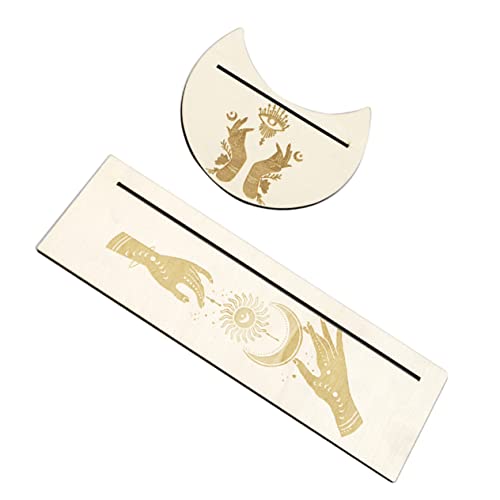 GARIOUANS 1Satz Hölzerner Tarot Kartenständer Mondform Handgefertigter Altarständer aus Hochwertigem Holz für Wahrsagung und Meditation Kompakt und Langlebig für Spirituelle Rituale GARIOUANS 1Satz Hölzerner Tarot Kartenständer Mondform Handgefertigter Altarständer aus Hochwertigem Holz für Wahrsagung und Meditation Kompakt und Langlebig für Spirituelle Rituale von GARIOUANS