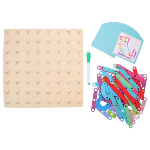 GARIOUANS 1Satz Holz Geoboard Lernspielzeug für Geometrische Formen Puzzlespiel für Kreatives Lernen Sicheres und Langlebiges Holzmaterial für Vorschule und Montessori Erziehung GARIOUANS 1Satz Holz Geoboard Lernspielzeug für Geometrische Formen Puzzlespiel für Kreatives Lernen Sicheres und Langlebiges Holzmaterial für Vorschule und Montessori Erziehung von GARIOUANS