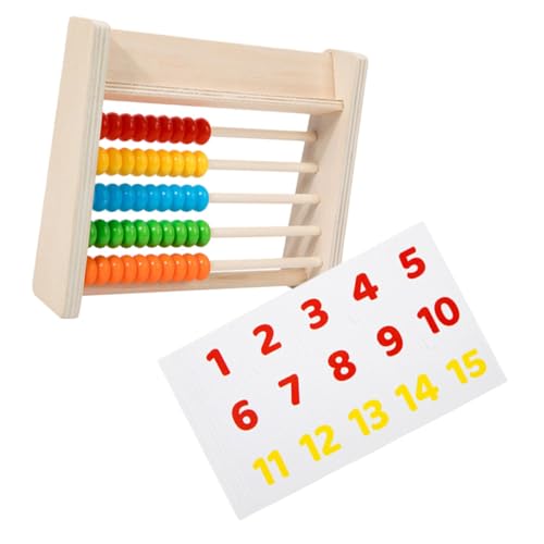 GARIOUANS 1Satz Holz Rechenperlen für Lernspielzeug Mathematikfähigkeiten mit Zahlenkarten für Vorschulbildung und Kreative Spielmöglichkeiten GARIOUANS 1Satz Holz Rechenperlen für Lernspielzeug Mathematikfähigkeiten mit Zahlenkarten für Vorschulbildung und Kreative Spielmöglichkeiten von GARIOUANS