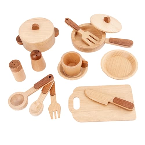 GARIOUANS 1Satz Holzspielzeug Set für Simulationsspielzeug mit Kochutensilien Lernspielzeug für Rollenspiele im Spielhaus GARIOUANS 1Satz Holzspielzeug Set für Simulationsspielzeug mit Kochutensilien Lernspielzeug für Rollenspiele im Spielhaus von GARIOUANS