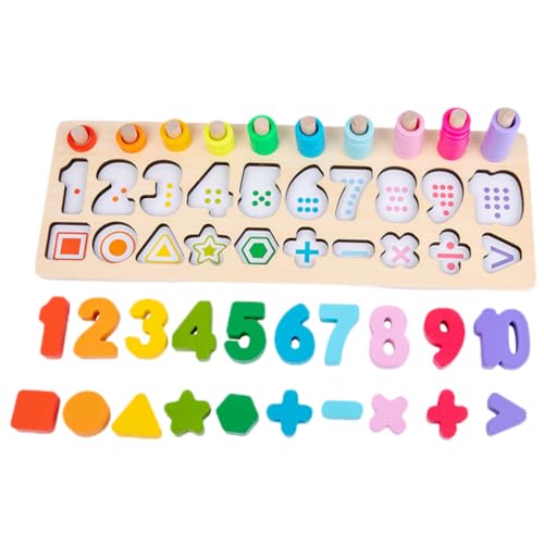GARIOUANS 1Satz Lernspielzeug und Formen Puzzle aus Robustem Holz für Vorschulkinder Fördert Auge Hand Koordination und Kreativität für Frühe Bildung GARIOUANS 1Satz Lernspielzeug und Formen Puzzle aus Robustem Holz für Vorschulkinder Fördert Auge Hand Koordination und Kreativität für Frühe Bildung von GARIOUANS