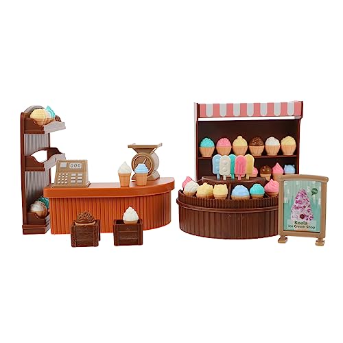 GARIOUANS 1Satz Mini Eiscreme Für Mini Häuser Teiliges Accessoire Dekoration Für Kinderzimmer Lebensechte Miniaturszenen Kreatives Für Jahre von GARIOUANS