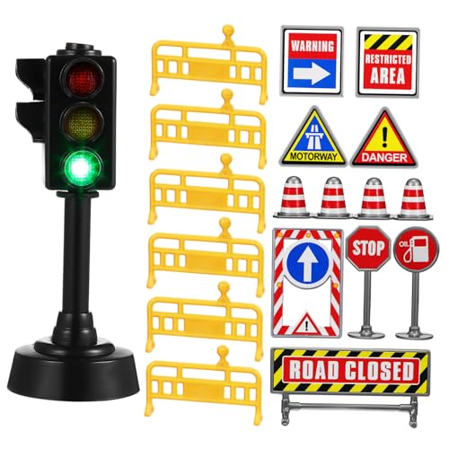 GARIOUANS 1Satz Mini Verkehrsschild für Verkehrskegel Verkehrsschilder Große mit Lichtern zur Frühen Bildung und Kognitiven Entwicklung GARIOUANS 1Satz Mini Verkehrsschild für Verkehrskegel Verkehrsschilder Große mit Lichtern zur Frühen Bildung und Kognitiven Entwicklung von GARIOUANS