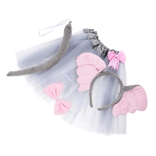 GARIOUANS 1Satz Tierkostüm für Elefant Haarreifen mit Tutu und Schleife Halloween und Cosplay Feiern für Jungen und Teilig von GARIOUANS