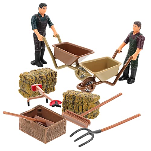 GARIOUANS 1satz Miniatur Bauernhof Spielzeug Teiliges Mit Realistischen Farm Zubehör Dekorative Figuren Und Werkzeuge Für Erwachsene Für Garten Und Tischdeko von GARIOUANS