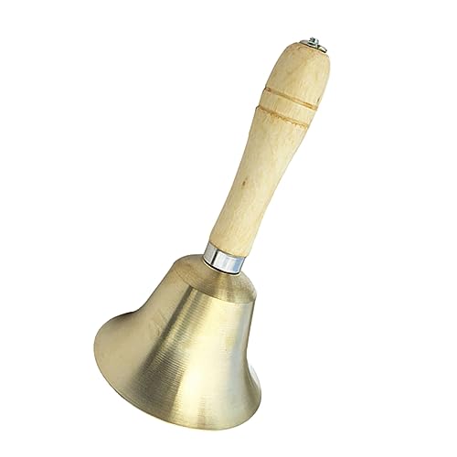 GARIOUANS 1Stück Holzspielzeug Rassel mit Holzgriff Handglocke für Perfektes zur Babyparty Fördert und Motorische Fähigkeiten für Neugeborene von GARIOUANS