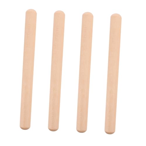 GARIOUANS 2 Paare Holz Rhythmusstäbe Percussion Instrument für Langlebige Lummi Sticks aus Holz Musikspielzeug für Vorschule Kindergarten und Grundschule Fördert Rhythmusgefühl von GARIOUANS