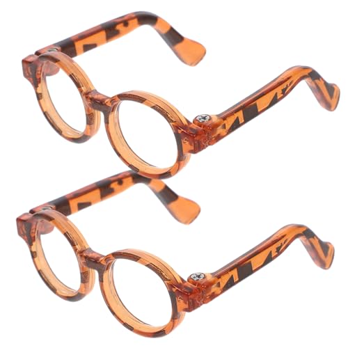 GARIOUANS 2 Paare Puppen Sonnenbrillen aus Stylische Brillen für Puppenmode und Anziehspielzeug für Kreative Puppenkostüme und Puppenhaus Zubehör GARIOUANS 2 Paare Puppen Sonnenbrillen aus Stylische Brillen für Puppenmode und Anziehspielzeug für Kreative Puppenkostüme und Puppenhaus Zubehör von GARIOUANS