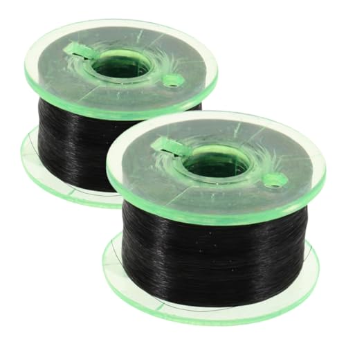 GARIOUANS 2 Rollen Saiten Magische Requisiten Zauberer-Set Trick-Requisiten Bühnenzubehör Draht Zum Aufhängen Von Deko Floating-Ring-Trick-Thread Zauberer Requisiten Black Plastik von GARIOUANS