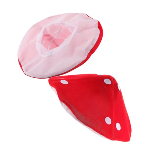 GARIOUANS 2 STÜCK Lustiger Roter Pilzhut für Bequemes Stoffmaterial Halloween Cosplay Kostüm Zubehör Vielseitig für Party Fotoshooting und Verkleidung Jungen Mädchen GARIOUANS 2 STÜCK Lustiger Roter Pilzhut für Bequemes Stoffmaterial Halloween Cosplay Kostüm Zubehör Vielseitig für Party Fotoshooting und Verkleidung Jungen Mädchen von GARIOUANS
