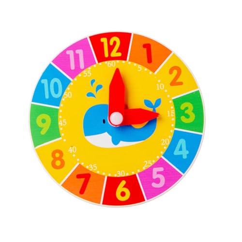 GARIOUANS 2 STÜCK Teiliges Holz Lernspielzeug Uhr mit Bunten Cartoon Motiven Wal und Blume Pädagogisches Analog Lernspielzeug zur Frühen Kognitiven für Jungen und Mädchen Ab Jahren GARIOUANS 2 STÜCK Teiliges Holz Lernspielzeug Uhr mit Bunten Cartoon Motiven Wal und Blume Pädagogisches Analog Lernspielzeug zur Frühen Kognitiven für Jungen und Mädchen Ab Jahren von GARIOUANS