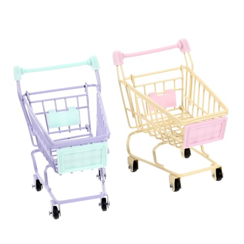 GARIOUANS 2 STÜCK Teiliges Mini Einkaufswagen aus Metall mit Glatter Oberfläche für Mädchen Kaufladen Spiel und Kreatives Rollenspiel Leicht und Platzsparend für Zufällige Zufällige Farbe GARIOUANS 2 STÜCK Teiliges Mini Einkaufswagen aus Metall mit Glatter Oberfläche für Mädchen Kaufladen Spiel und Kreatives Rollenspiel Leicht und Platzsparend für Zufällige Zufällige Farbe von GARIOUANS