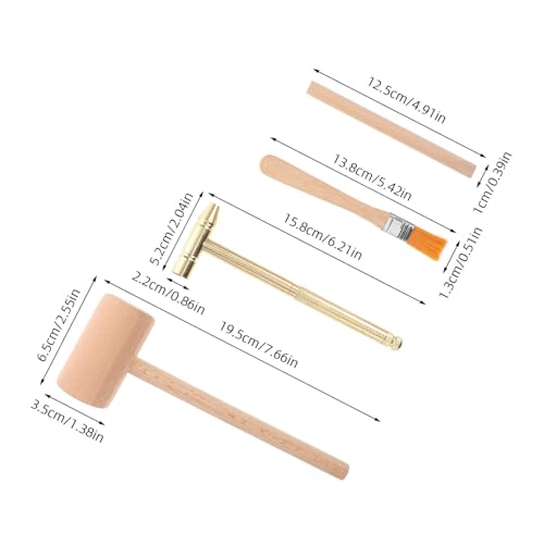 GARIOUANS 2 Sätze Archäologisches Ausgrabungsset für Mini Holzhammer Meißel und Pinsel Vielseitiges Schatzsuche für Jungen und Mädchen Pädagogisches Entdeckungsset von GARIOUANS