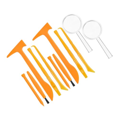GARIOUANS 2 Sätze Ausgrabungswerkzeuge mit Hammer Meißel Pinsel DIY Grabspielzeug für Junge Mädchen Jungen Praktischer Fähigkeiten und Kreativität von GARIOUANS
