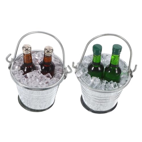 GARIOUANS 2 Sätze Bardekorationsset Puppenhaus -eiskläger Mit Getränken Zubehör Kleine Eimer Miniatur Puppenstubenbier Puppenhauspuppen Gewürfelt Mini- -hausdekorationen Glas GARIOUANS 2 Sätze Bardekorationsset Puppenhaus -eiskläger Mit Getränken Zubehör Kleine Eimer Miniatur Puppenstubenbier Puppenhauspuppen Gewürfelt Mini- -hausdekorationen Glas von GARIOUANS