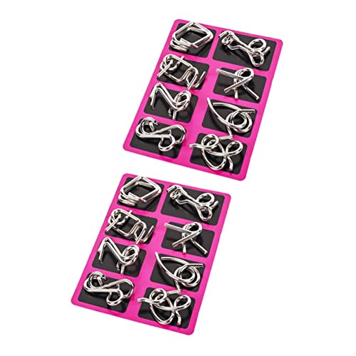 GARIOUANS 2 Sätze Draht Iq Knobelspiele Teiliges Entwirrungs Puzzle Gehirntrainer Konzentrationsspiel für Erwachsene Tragbares Denkspiel mit Robustem GARIOUANS 2 Sätze Draht Iq Knobelspiele Teiliges Entwirrungs Puzzle Gehirntrainer Konzentrationsspiel für Erwachsene Tragbares Denkspiel mit Robustem von GARIOUANS