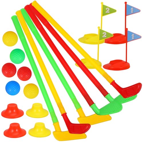 GARIOUANS 2 Sätze Golfset aus Sicherem Kunststoff Pädagogisches Indoor Outdoor Sportspielzeug Realistische Golfschläger für Jungen und Mädchen Fördert Motorik und Zufällige Zufällige Farbe GARIOUANS 2 Sätze Golfset aus Sicherem Kunststoff Pädagogisches Indoor Outdoor Sportspielzeug Realistische Golfschläger für Jungen und Mädchen Fördert Motorik und Zufällige Zufällige Farbe von GARIOUANS