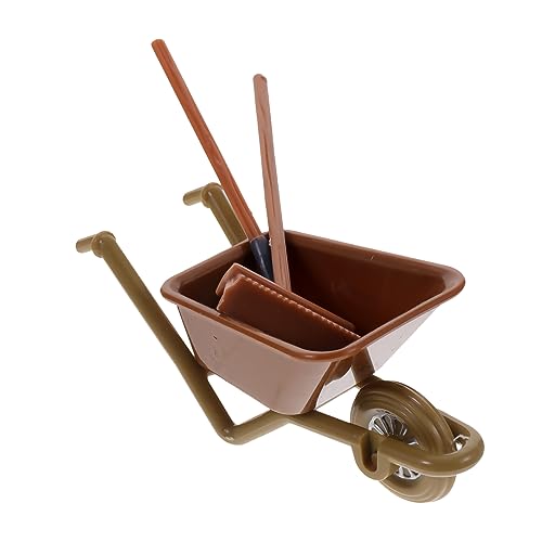GARIOUANS 2 Sätze Mini-Wagen Mini-Farming-Tool Puppenhauszubehör Miniatur-landwirtschaftswerkzeug Mini-Home-Farming-Tool Mini- Puppenhaus-landwirtschaftswerkzeug Plastik von GARIOUANS