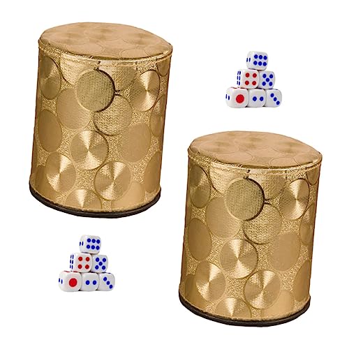 GARIOUANS 2 Sätze PU Leder Würfelbecher mit Würfeln Robust und rutschfest Bruchfest Tragbar für Party Bar und Zuhause Teiliges Frosted Würfelspiel Zubehör GARIOUANS 2 Sätze PU Leder Würfelbecher mit Würfeln Robust und rutschfest Bruchfest Tragbar für Party Bar und Zuhause Teiliges Frosted Würfelspiel Zubehör von GARIOUANS