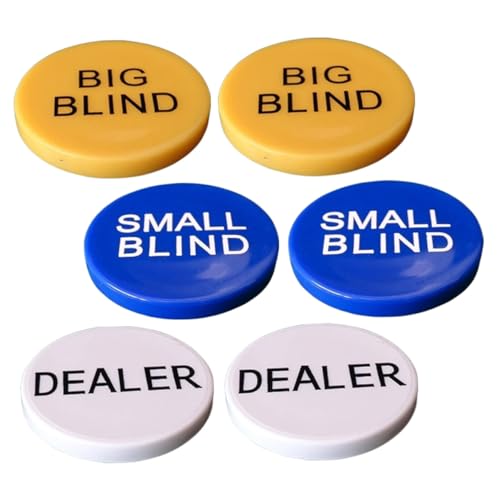 GARIOUANS 2 Sätze Poker Chips Zählchips für Bingo Spiel Zählmarker mit Glatten Kanten Langlebig für Small Big Blind Poker Kartenspiele und Lernaktivitäten von GARIOUANS