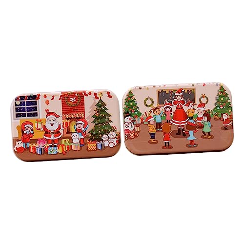 GARIOUANS 2 Sätze Weihnachts Puzzles aus Holz Kinderfreundliches DIY Lernspielzeug mit Bunten Motiven Fördert Geschicklichkeit und Teamfähigkeit GARIOUANS 2 Sätze Weihnachts Puzzles aus Holz Kinderfreundliches DIY Lernspielzeug mit Bunten Motiven Fördert Geschicklichkeit und Teamfähigkeit von GARIOUANS