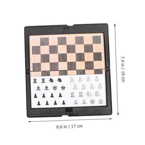 GARIOUANS 2 Satz Faltbares Internationales Magnet Schachspiel Set Kompakt Leicht Tragbar für Reisen und Partys Robustes Material Glatte Oberfläche für Erwachsene und Geeignet von GARIOUANS