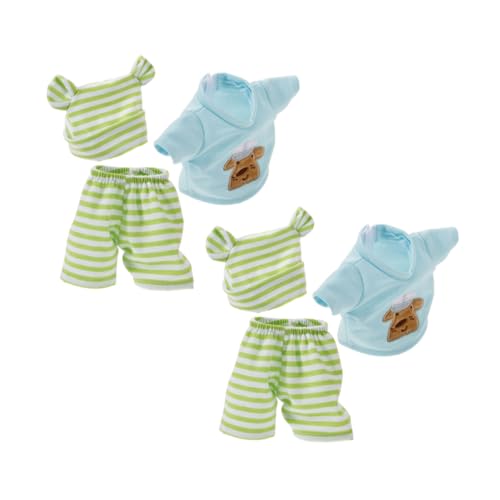 GARIOUANS 2 Satz Puppenkleidung mit Shirt Hose Mütze Modische Puppenkostüme Langlebige Detailreiche Spielkleidung für Verkleiden und Rollenspiel von GARIOUANS