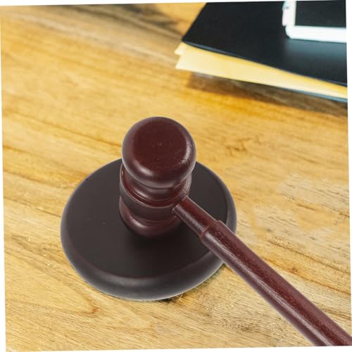 GARIOUANS 2 Satz Teiliges Holz Richterhammer mit Klangblock Sicheres Gerichtsspielzeug für Jungen Mädchen als Kostümzubehör für Halloween Rollenspiele und Geburtstagsgeschenke von GARIOUANS