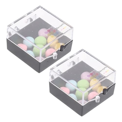 GARIOUANS 2 Schachteln Mini Simulierte Macarons Kleine Stoffpuppe Display Macarons Puppenhaus Mädchen Dekorationen Puppenhaus Macaron Miniatur Ornament Modelle Dekorative Gefälschte Dessert von GARIOUANS