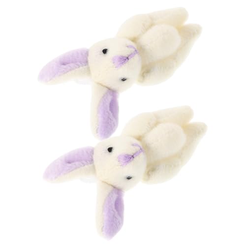 GARIOUANS 2 Stück Bewegliche Plüsch Kaninchen mit Gelenken Kuscheliges Hasen für Flexible Mini Hasen Deko als Hochzeit oder Osterparty von GARIOUANS